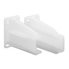 Prime-Line Drawer Track Back Plate, 5/16 in. x 7/8 in., Plastic, White (1-pair) R 7227